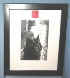 Artist signed photograph of a gondolier with hat