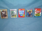 Group of vintage sports card packs