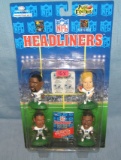 Group of 4 vintage football sports figures