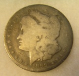 1899-0 Morgan silver dollar in poor condition