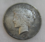 1923 Lady Liberty Peace silver dollar in poor condition