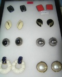 Collection of quality costume jewelry earrings