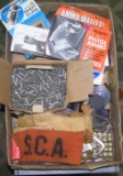 Box of gun and ammo supplies