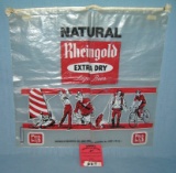 Vintage 1950's Rheingold extra dry advertising beer bag