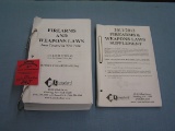 Pair of fire arms and weapons law books