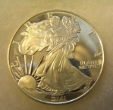 Walking Lady Liberty silver commemorative coin