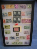 Collection of early US postage stamps