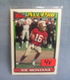 Vintage Joe Montana football card