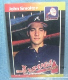 Vintage John Smoltz all star rookie baseball card