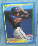 Vintage David Justice all star rookie baseball card