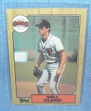 Vintage Will Clark all star rookie baseball card