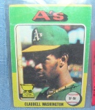Vintage Claudell Washington all star rookie baseball card