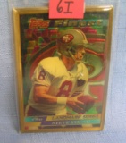Vintage Steve Young solid bronze all star football card