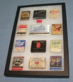 Group of vintage matchbooks with advertising
