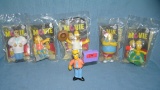 Group of the Simpsons collectible figures