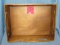 Wood decorative serving tray/silverware tote