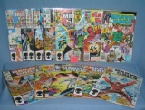 Group of vintage Marvel comics featuring the Marvel Saga