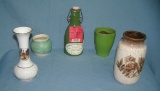 Group of porcelain art pottery vases, planters and more