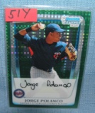 Jorge Polanco rookie baseball card