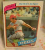 Vintage Johnny Bench all star baseball card
