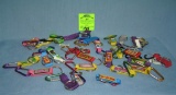 Large collection of modern key chains