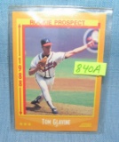 Vintage Tom Glavine rookie baseball card