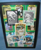 Collection of antique style retro baseball cards