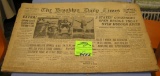 Vintage pre war newspaper dated 1931
