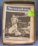 Group of vintage Joe DiMaggio newspapers