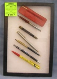 Collection of vintage pens includes Parker