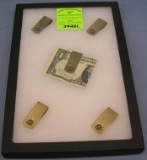 Group of quality gold plated money clips