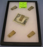 Group of quality gold plated money clips