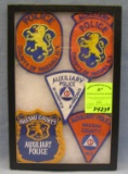 Group of vintage police patches