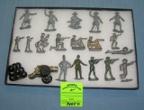 Lead and metal toy soldiers and accessories