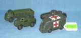Group of 4 early Dinky military toys