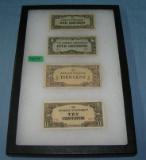 Group of vintage World currency