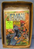 Collection of vintage E-man comic books