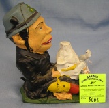 Patty and the pig cast iron mechanical bank
