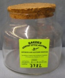 Vintage storage jar with cork lid