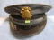 Early police sergeant visor cap and shield