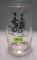 Early bicycle themed drinking glass