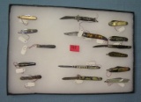 Great Collection of early miniature pocket knives