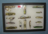 Vintage miniature advertising pocket knives