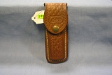 Vintage leather knife case