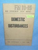 Domestic Disturbances War Dept Field Manuel 1945