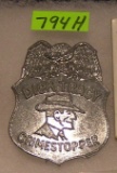 Dick Tracy crime stoppers detective badge