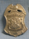 Ant. Saegertown fire dept engine co. #1 badge