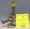 hobo on lamp post figural bottle opener