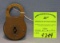 Antique solid brass padlock