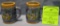 Bahamian policemen decorated miniature beer mugs